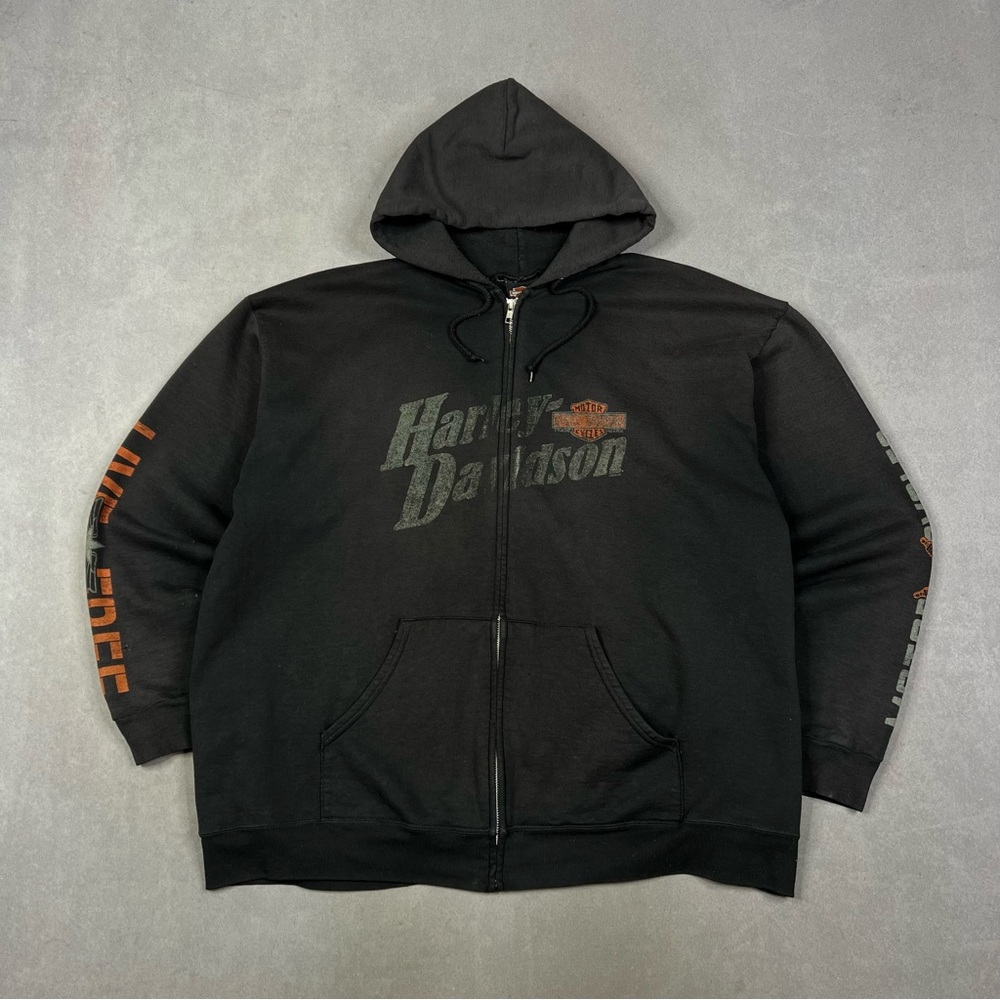 Harley-Davidson Black and Orange Logo Patch